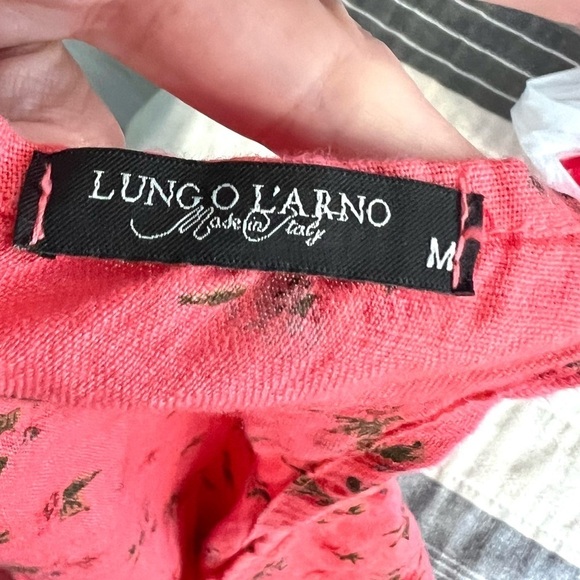 Lungo O’Larno,Italy,Gorgeous Soft Linen Blend Dress, Excellent Condition, Size M - Picture 5 of 8